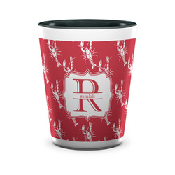 Crawfish Ceramic Shot Glass - 1.5 oz - Two Tone - Single (Personalized)