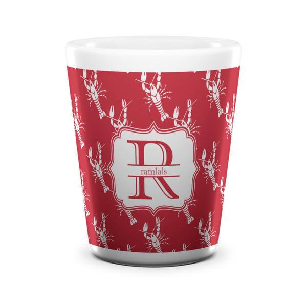 Crawfish Shot Glass - White - FRONT