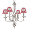 Crawfish Small Chandelier Shade - LIFESTYLE (on chandelier)
