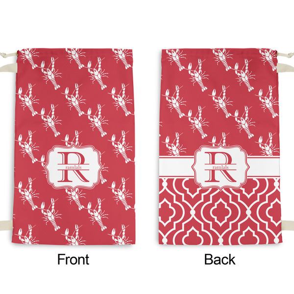 Crawfish Small Laundry Bag - Front & Back View