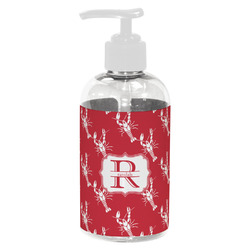 Crawfish Plastic Soap / Lotion Dispenser (8 oz - Small - White) (Personalized)