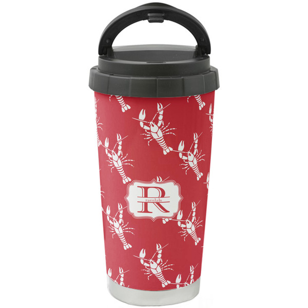 Custom Crawfish Stainless Steel Coffee Tumbler (Personalized)