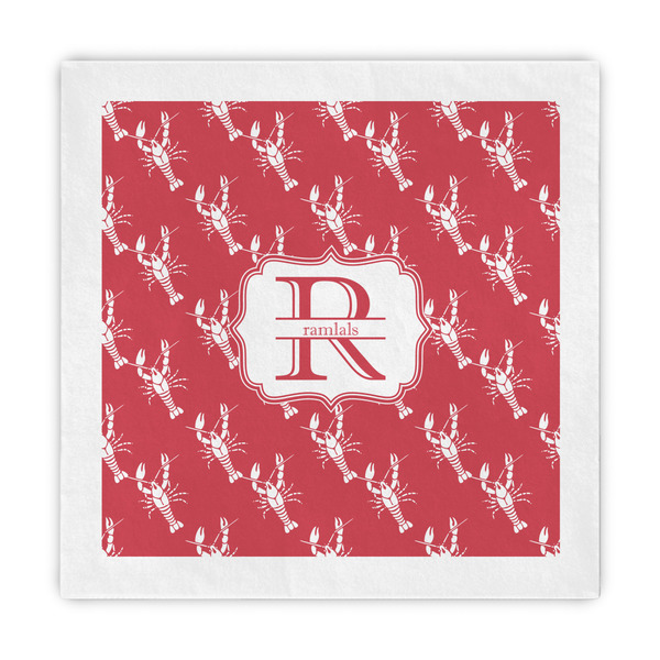 Custom Crawfish Standard Decorative Napkins (Personalized)