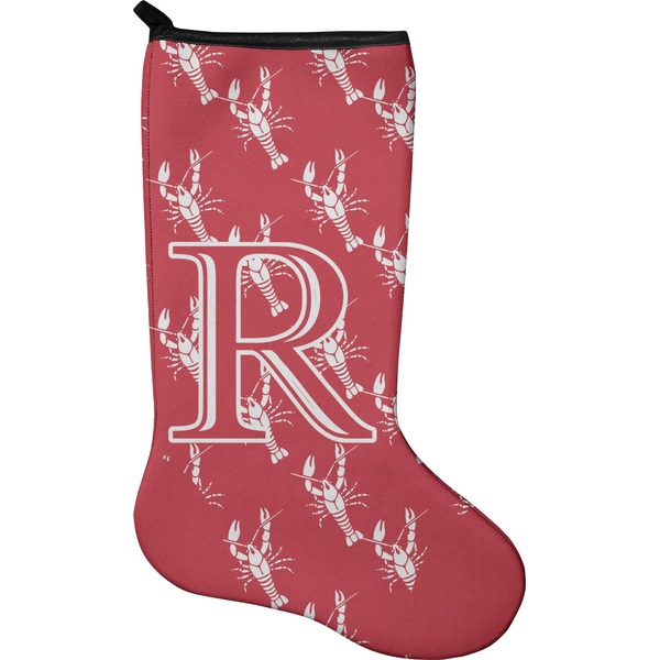 Custom Crawfish Holiday Stocking - Neoprene (Personalized)