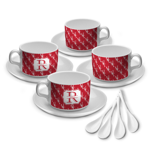 Custom Crawfish Tea Cup - Set of 4 (Personalized)