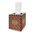 Crawfish Wooden Tissue Box Cover - Square (Personalized)