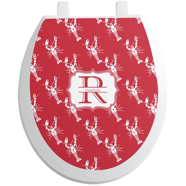 Custom Crawfish Toilet Seat Decal (Personalized)
