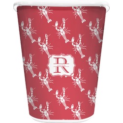 Crawfish Waste Basket - Single Sided (White) (Personalized)