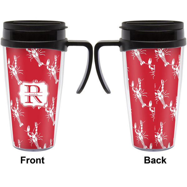 Crawfish Travel Mug with Black Handle - Approval