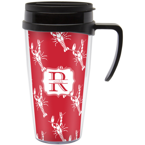 Custom Crawfish Acrylic Travel Mug with Handle (Personalized)