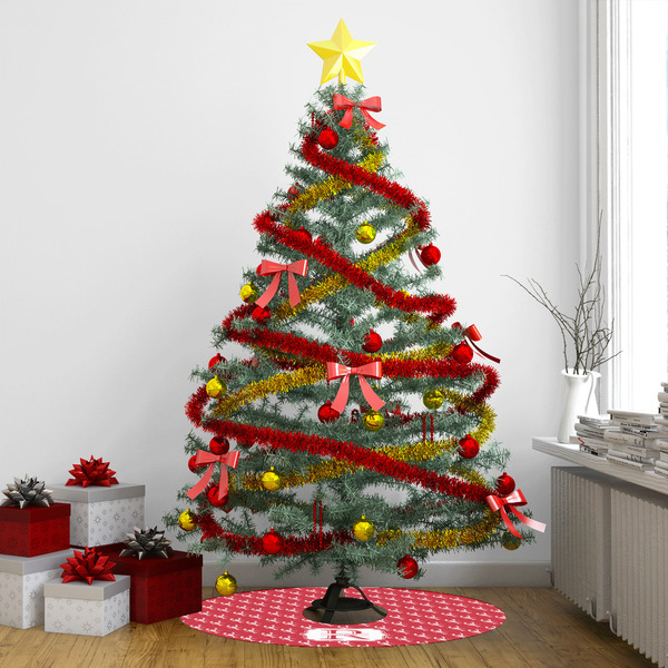 Crawfish Tree Skirt - In context