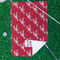 Crawfish Waffle Weave Golf Towel - In Context