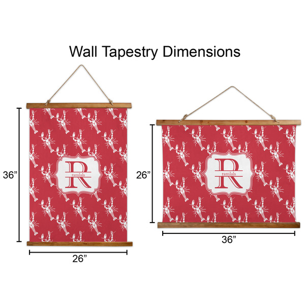 Crawfish Wall Hanging Tapestries - Parent/Sizing