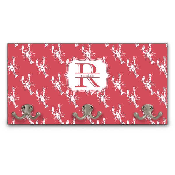Custom Crawfish Wall Mounted Coat Rack (Personalized)