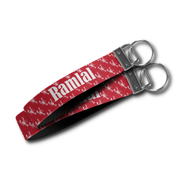 Crawfish Webbing Keychain FOBs - Size Comparison