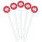 Crawfish White Plastic 5.5" Stir Stick - Fan View