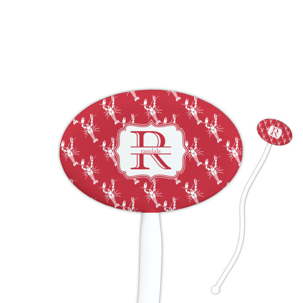 Custom Crawfish Oval Plastic Stir Sticks (Personalized)