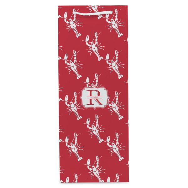 Crawfish Wine Gift Bag - Matte - Front