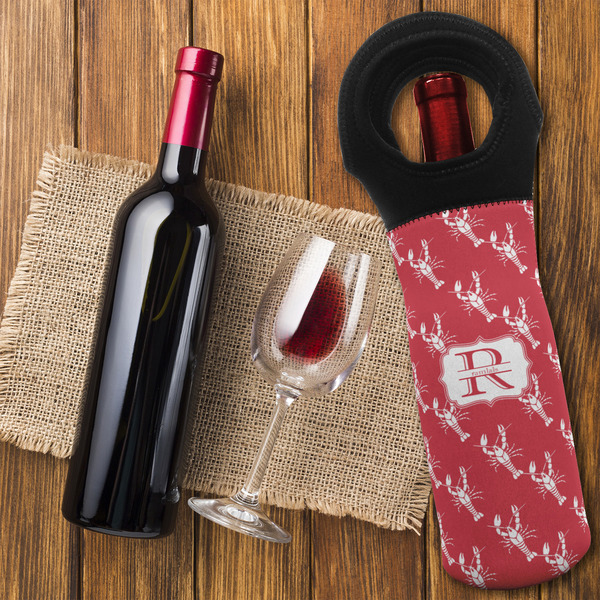 Crawfish Wine Tote Bag - FLATLAY
