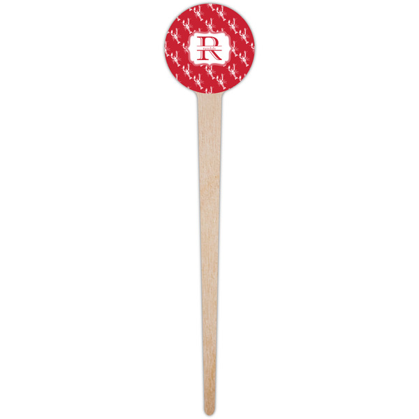 Crawfish Wooden 4" Food Pick - Round - Single Pick