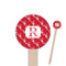 Crawfish 6" Round Wooden Food Picks - Single Sided (Personalized)
