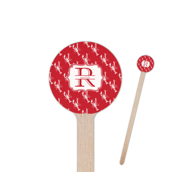 Custom Crawfish Round Wooden Stir Sticks (Personalized)