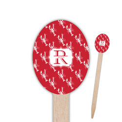 Crawfish Oval Wooden Food Picks (Personalized)
