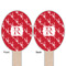 Crawfish Wooden Food Pick - Oval - Double Sided - Front & Back