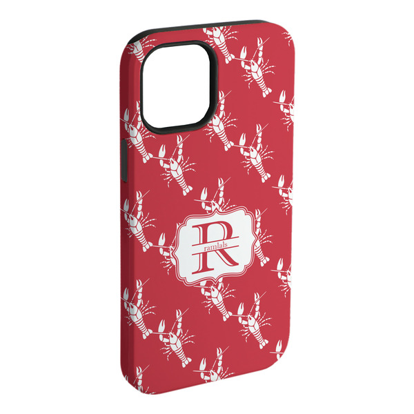 Custom Crawfish iPhone Case - Rubber Lined - iPhone 15 Plus (Personalized)