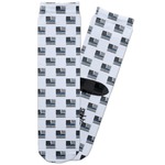Blue Line Police Adult Crew Socks (Personalized)