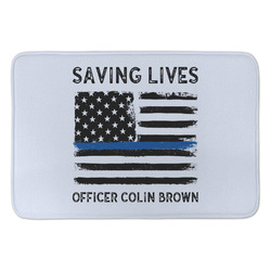 Blue Line Police Anti-Fatigue Kitchen Mat (Personalized)