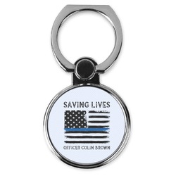 Blue Line Police Cell Phone Ring Stand & Holder (Personalized)