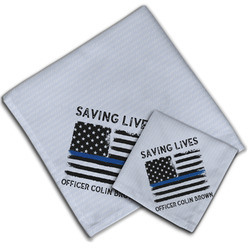 Blue Line Police Cloth Napkin w/ Name or Text