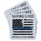 Blue Line Police Coaster Set - MAIN IMAGE