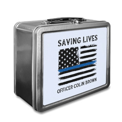 Blue Line Police Lunch Box (Personalized)