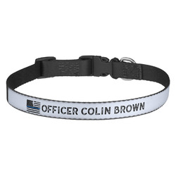 Blue Line Police Dog Collar (Personalized)