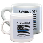 Blue Line Police Espresso Cup (Personalized)