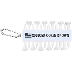 Blue Line Police Golf Tees & Ball Markers Set (Personalized)