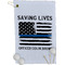 Blue Line Police Golf Towel (Personalized)