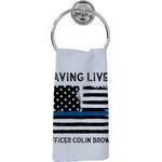 Blue Line Police Hand Towel - Full Print (Personalized)