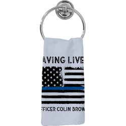 Blue Line Police Hand Towel - Full Print (Personalized)
