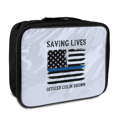 Blue Line Police Insulated Lunch Bag (Personalized)