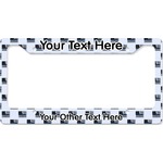 Blue Line Police License Plate Frame - Style B (Personalized)