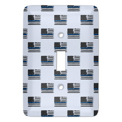 Blue Line Police Light Switch Cover (Personalized)