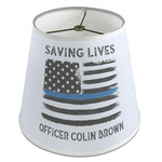 Blue Line Police Empire Lamp Shade (Personalized)