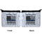 Blue Line Police Neoprene Coin Purse - Front & Back (APPROVAL)