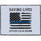 Blue Line Police Personalized Door Mat - 24x18 (APPROVAL)