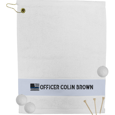 Blue Line Police Golf Bag Towel (Personalized)