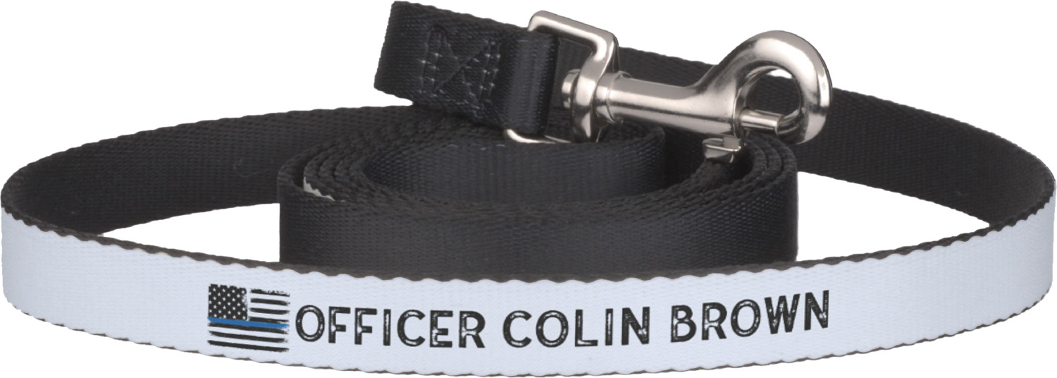 Blue Line Police Dog Leash (Personalized) - YouCustomizeIt