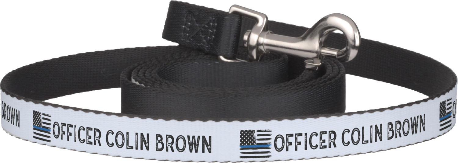 Blue Line Police Dog Leash (Personalized) YouCustomizeIt